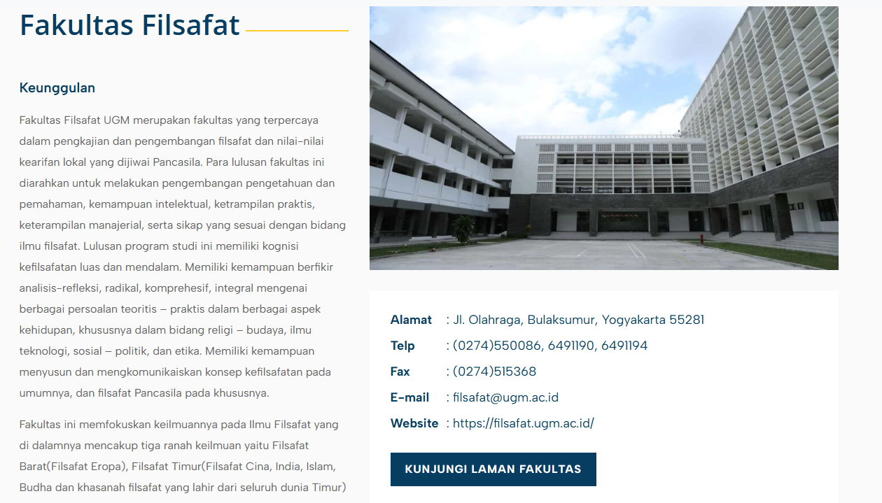 Gedung Fakultas Filsafat UGM